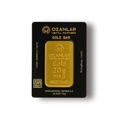 20 Gr 24 Ayar Ozanlar Külçe Altın